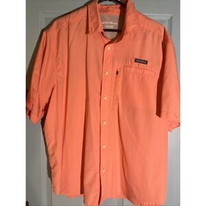 Eddie Bauer Mens  Fishing Shirt Button Up Lightweight Vented Size XXL